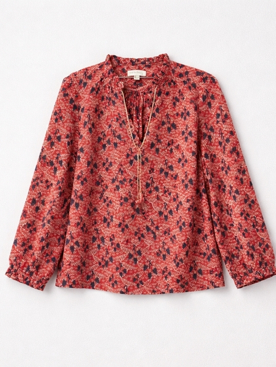 See U Soon Tops - See U Soon Long Sleeve Floral Blouse